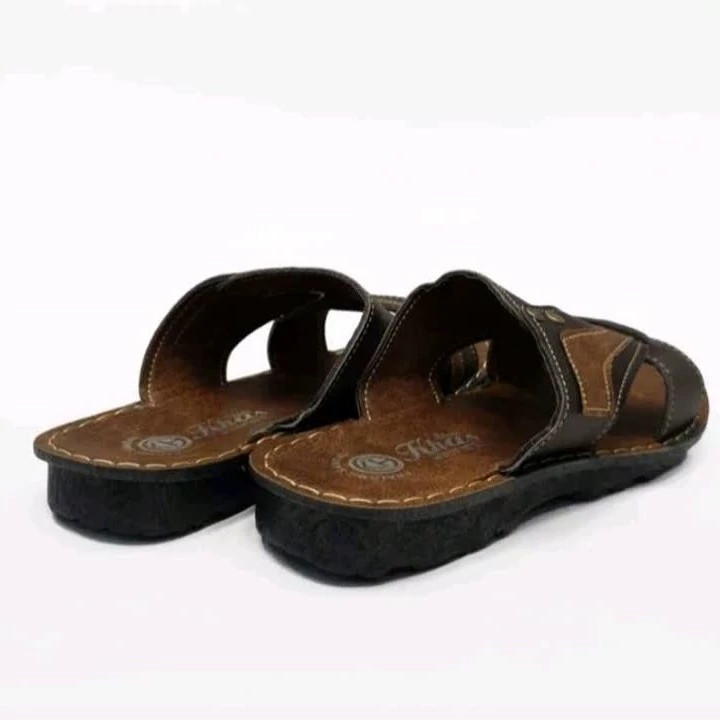 صندل طبی مردانه مدل تایلندی چرم دور دوخت