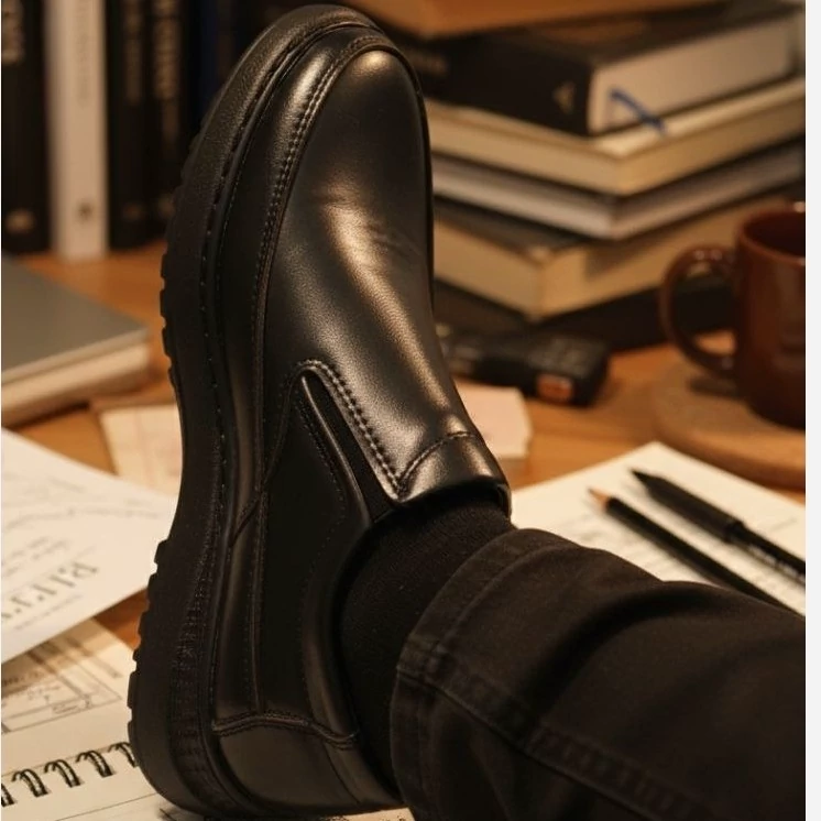 کفش مردانه طبی  زیره نرم رویه چرم خارجی مدل  denaa