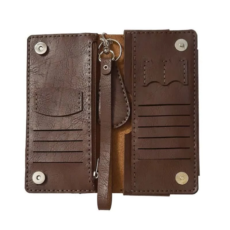 کیف پول و موبایل چرم چندکاره مدل کیهان(جای کارت سیم کارت دسته کلید جدا)