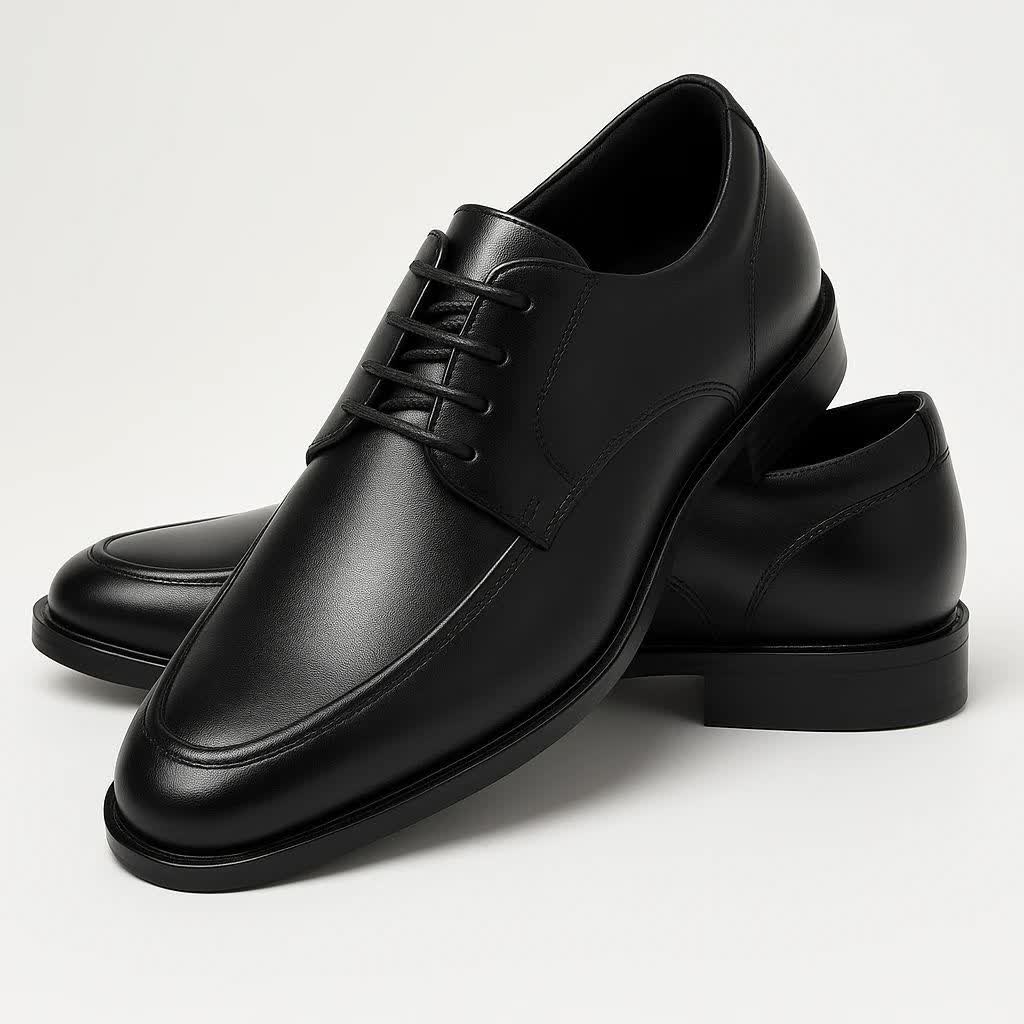 کفش چرم مجلسی و رسمی بندی مردانه مدل ساعتی