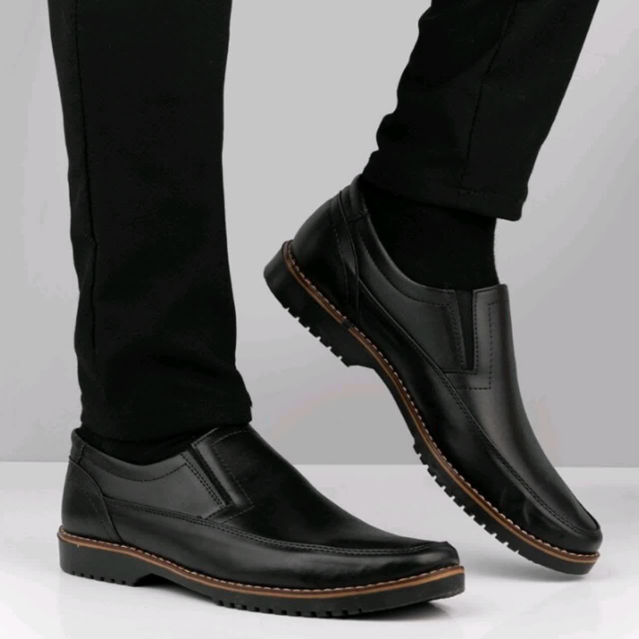 کفش اسپرت کد MSR مدل منچستر رویه چرم خارجی اداری مجلسی و روزمره