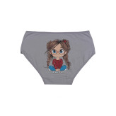 شورت اسلیپ زنانه نخی چاپی طرح دختر بچه بانوسایز 2XL