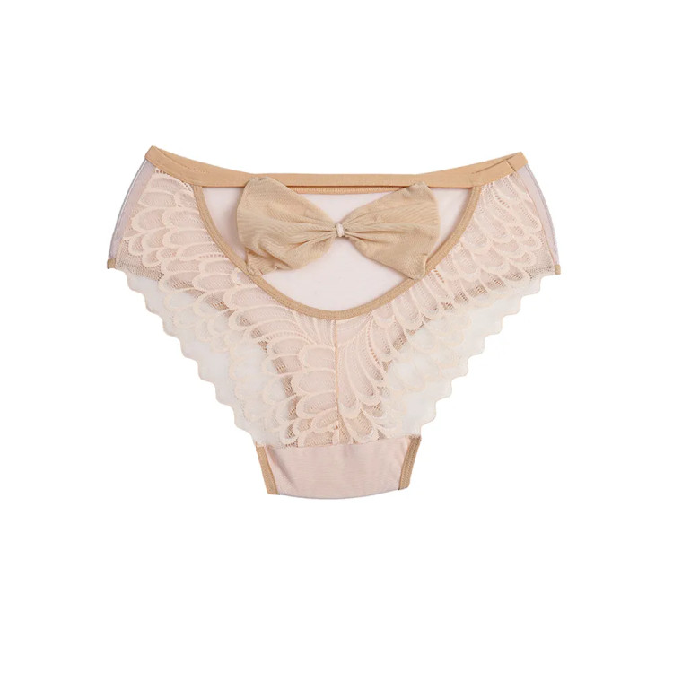 شورت زنانه پشت پاپیون گیپور طاووسی بانوسایز free size
